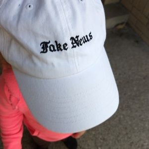 "Fake News" Embroidered Baseball-Style Cap